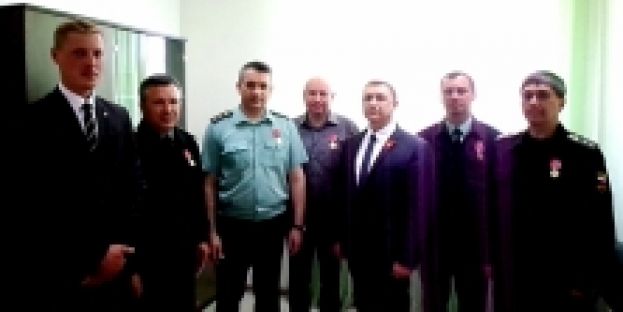 Награждение сотрудников УФССП России по Севастополю, медалью 